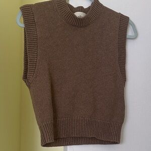 Wilfred brown Sleeveless merino Sweater Vest